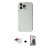 MARSİLYAN™- iPhone 13 Pro Max Kılıf Kutup Doku Koleksiyonu - Siyah Bilvis Hayalet Cam Ekran Koruyucu + Pers Alüminyum Kamera Lens - KI