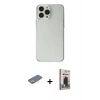 MARSİLYAN™- iPhone 13 Pro Max Kılıf Kutup Doku Koleksiyonu - Siyah Bilvis Hayalet Cam Ekran Koruyucu + Renkli Kamera Lens Koruma Cam - SI