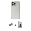 MARSİLYAN™- iPhone 13 Pro Max Kılıf Kutup Doku Koleksiyonu - Siyah Bilvis Hayalet Cam Ekran Koruyucu + Renkli Kamera Lens Koruma Cam - YL