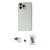 MARSİLYAN™- iPhone 13 Pro Max Kılıf Kutup Doku Koleksiyonu - Siyah Joko 5D Cam + Kırmızı Pers Alüminyum Kamera Lens