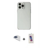 MARSİLYAN™- iPhone 13 Pro Max Kılıf Kutup Doku Koleksiyonu - Siyah Joko 5D Cam + Pers Alüminyum Kamera Lens - LT