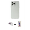MARSİLYAN™- iPhone 13 Pro Max Kılıf Kutup Doku Koleksiyonu - Siyah Joko 5D Cam + Pers Alüminyum Kamera Lens - GI