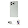 MARSİLYAN™- iPhone 13 Pro Max Kılıf Kutup Doku Koleksiyonu - Siyah Joko 5D Cam + Rainbow Kamera Lens Koruma Cam - MR