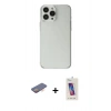 MARSİLYAN™- iPhone 13 Pro Max Kılıf Kutup Doku Koleksiyonu - Siyah Joko 5D Cam + Renkli Kamera Lens Koruma Cam - TU