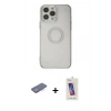 MARSİLYAN™- iPhone 13 Pro Max Kılıf Kutup Klasik - Siyah Joko 5D Cam + Renkli Kamera Lens Koruma Cam - MI