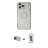 MARSİLYAN™- iPhone 13 Pro Max Kılıf Kutup Klasik - Siyah Joko 5D Cam + Rainbow Kamera Lens Koruma Cam - KI