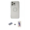 MARSİLYAN™- iPhone 13 Pro Max Kılıf Kutup Klasik - Siyah Joko 5D Cam + Renkli Kamera Lens Koruma Cam - SI