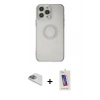 MARSİLYAN™- iPhone 13 Pro Max Kılıf Kutup Klasik - Siyah Joko 5D Cam + Pers Alüminyum Kamera Lens - SABE