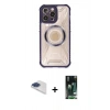 MARSİLYAN™- iPhone 13 Pro Max Kılıf Kutup Modern - Şeffaf 360 Full Body Arka Koruyucu + Pers Alüminyum Kamera Lens - LT