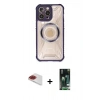 MARSİLYAN™- iPhone 13 Pro Max Kılıf Kutup Modern - Şeffaf 360 Full Body Arka Koruyucu + Pers Alüminyum Kamera Lens - KI
