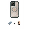 MARSİLYAN™- iPhone 13 Pro Max Kılıf Kutup Modern - Şeffaf Maxco Cam Ekran Koruyucu + Shine Kamera Lens Koruma Cam - GI
