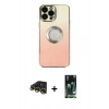 MARSİLYAN™- iPhone 13 Pro Max Kılıf Kutup Yansıma Özel Seri - Şeffaf 360 Full Body Arka Koruyucu + Raze Metal Kamera Lens - GD