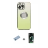 MARSİLYAN™- iPhone 13 Pro Max Kılıf Kutup Yansıma Özel Seri - Şeffaf 360 Full Body Arka Koruyucu + Shine Kamera Lens Koruma Cam - MI
