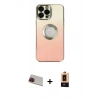 MARSİLYAN™- iPhone 13 Pro Max Kılıf Kutup Yansıma Özel Seri - Şeffaf Maxco Cam Ekran Koruyucu + Rainbow Kamera Lens Koruma Cam - KI
