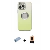 MARSİLYAN™- iPhone 13 Pro Max Kılıf Kutup Yansıma Özel Seri - Şeffaf Maxco Cam Ekran Koruyucu + Shine Kamera Lens Koruma Cam - MI