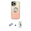 MARSİLYAN™- iPhone 13 Pro Max Kılıf Kutup Yansıma Özel Seri - Şeffaf Pasifik Cam Ekran Koruyucu + Shine Kamera Lens Koruma Cam - MI