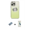 MARSİLYAN™- iPhone 13 Pro Max Kılıf Kutup Yansıma Özel Seri - Şeffaf Pasifik Cam Ekran Koruyucu + Shine Kamera Lens Koruma Cam - GI