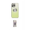 MARSİLYAN™- iPhone 13 Pro Max Kılıf Kutup Yansıma Özel Seri - Siyah Bilvis 3D Cam Ekran Koruyucu