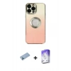 MARSİLYAN™- iPhone 13 Pro Max Kılıf Kutup Yansıma Özel Seri - Siyah Bilvis 5in1 3D Magic Cam Ekran Koruyucu + Shine Kamera Lens Koruma Cam - MI