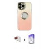 MARSİLYAN™- iPhone 13 Pro Max Kılıf Kutup Yansıma Özel Seri - Siyah Bilvis 5in1 3D Magic Cam Ekran Koruyucu + Pers Alüminyum Kamera Lens - KI