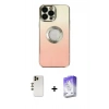 MARSİLYAN™- iPhone 13 Pro Max Kılıf Kutup Yansıma Özel Seri - Siyah Bilvis 5in1 3D Magic Cam Ekran Koruyucu + Shine Kamera Lens - GD