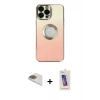 MARSİLYAN™- iPhone 13 Pro Max Kılıf Kutup Yansıma Özel Seri - Siyah Joko 5D Cam + Pers Alüminyum Kamera Lens - GD
