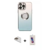 MARSİLYAN™- iPhone 13 Pro Max Kılıf Kutup Yansıma Özel Seri - Siyah Joko 5D Cam + Pers Alüminyum Kamera Lens - GD