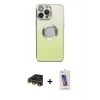 MARSİLYAN™- iPhone 13 Pro Max Kılıf Kutup Yansıma Özel Seri - Siyah Joko 5D Cam + Raze Metal Kamera Lens - GD