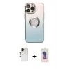 MARSİLYAN™- iPhone 13 Pro Max Kılıf Kutup Yansıma Özel Seri - Siyah Joko 5D Cam + Shine Kamera Lens - GD