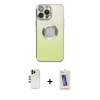 MARSİLYAN™- iPhone 13 Pro Max Kılıf Kutup Yansıma Özel Seri - Siyah Joko 5D Cam + Shine Kamera Lens - GD