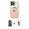 MARSİLYAN™- iPhone 13 Pro Max Kılıf Kutup Yansıma Özel Seri - Siyah Joko 5D Cam + Neon Fosforlu Kamera Lens - YL