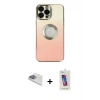 MARSİLYAN™- iPhone 13 Pro Max Kılıf Kutup Yansıma Özel Seri - Siyah Joko 5D Cam + Pers Alüminyum Kamera Lens - SABE