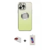 MARSİLYAN™- iPhone 13 Pro Max Kılıf Kutup Yansıma Özel Seri - Siyah Joko 5D Cam + Pers Alüminyum Kamera Lens - KI