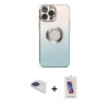 MARSİLYAN™- iPhone 13 Pro Max Kılıf Kutup Yansıma Özel Seri - Siyah Joko 5D Cam + Pers Alüminyum Kamera Lens - LT