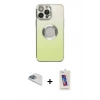 MARSİLYAN™- iPhone 13 Pro Max Kılıf Kutup Yansıma Özel Seri - Siyah Joko 5D Cam + Sierra Blue Pers Alüminyum Kamera Lens