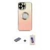 MARSİLYAN™- iPhone 13 Pro Max Kılıf Kutup Yansıma Özel Seri - Siyah Joko 5D Cam + Renkli Kamera Lens Koruma Cam - TU