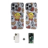 MARSİLYAN™- iPhone 13 Pro Max Kılıf Nova Doku Koleksiyonu - Şeffaf 360 Full Body Arka Koruyucu + Shine Kamera Lens - GD