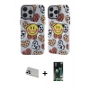 MARSİLYAN™- iPhone 13 Pro Max Kılıf Nova Doku Koleksiyonu - Şeffaf 360 Full Body Arka Koruyucu + Rainbow Kamera Lens Koruma Cam - MR