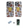 MARSİLYAN™- iPhone 13 Pro Max Kılıf Nova Doku Koleksiyonu - Şeffaf 360 Full Body Arka Koruyucu + Shine Kamera Lens Koruma Cam - MI