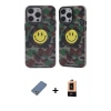 MARSİLYAN™- iPhone 13 Pro Max Kılıf Nova Doku Koleksiyonu - Şeffaf Maxco Cam Ekran Koruyucu + Metal Kamera Lens Koruma Cam - AKYL