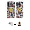 MARSİLYAN™- iPhone 13 Pro Max Kılıf Nova Doku Koleksiyonu - Şeffaf Maxco Cam Ekran Koruyucu + Pers Alüminyum Kamera Lens - GI