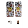 MARSİLYAN™- iPhone 13 Pro Max Kılıf Nova Doku Koleksiyonu - Şeffaf Maxco Cam Ekran Koruyucu + Pers Alüminyum Kamera Lens - GD