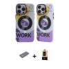 MARSİLYAN™- iPhone 13 Pro Max Kılıf Nova Doku Koleksiyonu - Şeffaf Maxco Cam Ekran Koruyucu + Renkli Kamera Lens Koruma Cam - SI