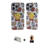 MARSİLYAN™- iPhone 13 Pro Max Kılıf Nova Doku Koleksiyonu - Şeffaf Maxco Cam Ekran Koruyucu + Rainbow Kamera Lens Koruma Cam - REGD
