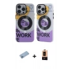 MARSİLYAN™- iPhone 13 Pro Max Kılıf Nova Doku Koleksiyonu - Şeffaf Maxco Cam Ekran Koruyucu + Shine Kamera Lens Koruma Cam - MI