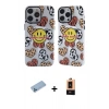 MARSİLYAN™- iPhone 13 Pro Max Kılıf Nova Doku Koleksiyonu - Şeffaf Maxco Cam Ekran Koruyucu + Shine Kamera Lens Koruma Cam - MI