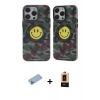 MARSİLYAN™- iPhone 13 Pro Max Kılıf Nova Doku Koleksiyonu - Şeffaf Maxco Cam Ekran Koruyucu + Shine Kamera Lens Koruma Cam - MI