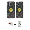 MARSİLYAN™- iPhone 13 Pro Max Kılıf Nova Doku Koleksiyonu - Şeffaf Pasifik Cam Ekran Koruyucu + Pers Alüminyum Kamera Lens - KI