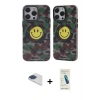 MARSİLYAN™- iPhone 13 Pro Max Kılıf Nova Doku Koleksiyonu - Şeffaf Pasifik Cam Ekran Koruyucu + Pers Alüminyum Kamera Lens - LT