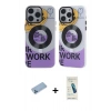 MARSİLYAN™- iPhone 13 Pro Max Kılıf Nova Doku Koleksiyonu - Şeffaf Pasifik Cam Ekran Koruyucu + Shine Kamera Lens Koruma Cam - MI